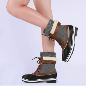 DREAM PAIRS Women's Mid Calf Waterproof Winter Snow Boots / BRAND NEW / Size 8